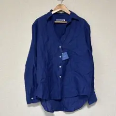 【新品】鎌倉シャツ リネン　スキッパーシャツ　長袖