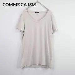 美品☆COMME CA ISM ライトグレー VネックTシャツ Mサイズ