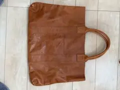 ブラウンレザー トートバッグ 大きめ