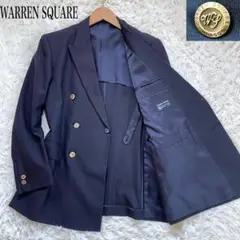 WARREN SQUAREダブルブレスト紺ブレ金ボタンL