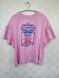 ピンクロゴ半袖Tシャツ