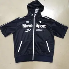 DESCENTE Move Sport 半袖ジャケット 2L ブラック