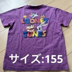 Looney Tunes キャラクター Tシャツ 紫 155