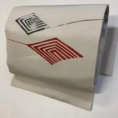 【マ】334d 着物 造り帯 抽象柄
