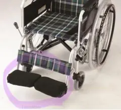 車いす フットレストカバー 2個組み キヨタ　足　カバー　フット　カバー　黒