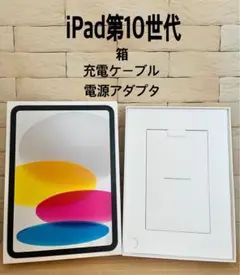 iPad 第10世代 64GB 箱・新品充電ケーブル・新品電源アダプタ
