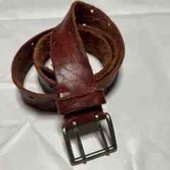 レザーベルト　ボルドー