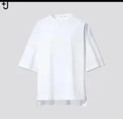 美品⭐️UNIQLO +J スーピマコットンオーバーサイズT Ｓホワイト