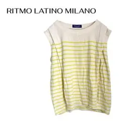 RITMO LATINO MILANOノースリーブボーダートップス ビジネス