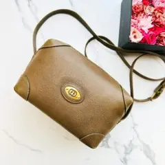 希少品✨ GUCCI グッチ ショルダーバッグ トープ オールレザー GGロゴ