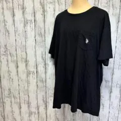 U.S POLO ASSN. ポロ 黒 ブラック 大きいサイズ Tシャツ