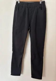 セルフサービス ストレッチパンツ　ブラック　オーガニックコットン