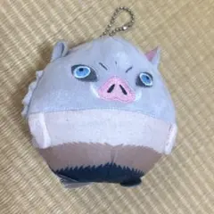 鬼滅の刃　ふわころりん　ぬいぐるみ　嘴平伊之助 キーボールチェーン