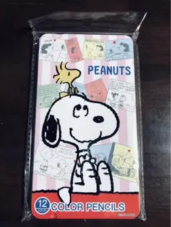 【新品未使用】SNOOPY スヌーピー 12色 色鉛筆　缶入り