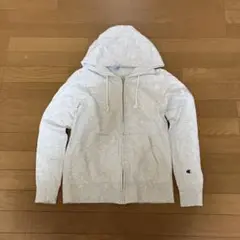 Champion グレー フルジップパーカー　サイズＬ