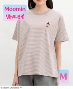 ムーミン Tシャツ リトルミイ刺繍 ボーダー Mサイズ ハニーズ