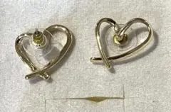L&Co. ゴールドハートピアス　箱付き