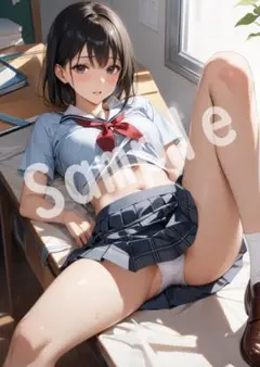 JK アニメ ファンアート A4 ポスター イラスト ★00154682