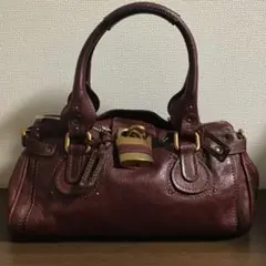 ☆開店セール☆短期使用良品 定価約21万 クロエ レザー パディントン バッグ④