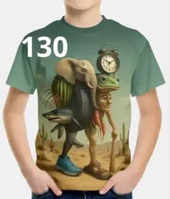 イタリアンブレインロット Tシャツ 130 最強 緑 半袖