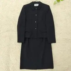 クレージュ セットアップ 【13・XL】スーツ シルク混 ネイビー 入園式