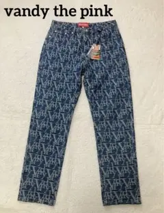 【新品】vandy the pink モノグラム　デニムパンツ　32 タグ付き