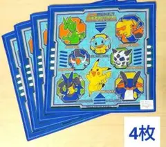 新品・ポケモン ハンカチ アドバンスジェネレーション 日本製 ４枚セット