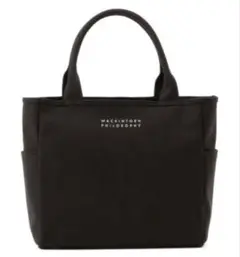 MACKINTOSH PHILOSOPHY キャンバス　トートバッグ　黒　A4可