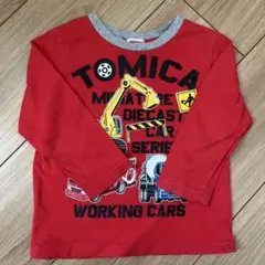 トミカ ミニチュアダイキャストカー 長袖Tシャツ 90cm