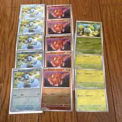 ゼニガメ, ヒトカゲ、フシギダネ: ポケモンカード151 PROMOカード