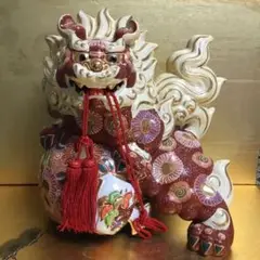 超美品　九谷焼　大型の唐獅子　打出の小槌 2025年最新】獅子 置物 小槌の人気アイテム - メルカリ