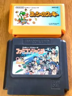 ☆美品☆　FCソフト2本　ファミコンジャンプ＋ヨッシーのクッキー