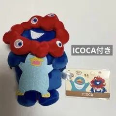 万博記念ICOCAカード&ミャクミャクぬいぐるみ リール付パスケース イコちゃん
