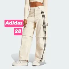 新品28 adidas デニム ワイドパンツ ホワイト　IS3584 アディダス アディブレイク デニムジーンズ - マルチ