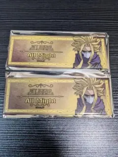僕のヒーローアカデミア ヒロアカ オールマイト 十傑スクエア缶マグネット 2点