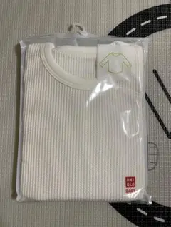 UNIQLO ワッフルクルーネックT (長袖) 100