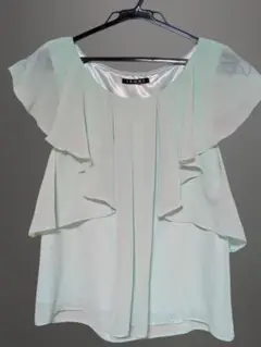 INGNI ミントグリーン シフォン トップス