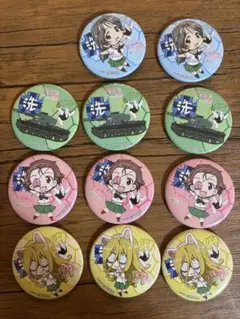 ガールズパンツァー　缶バッジ 11個セット