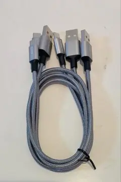 SUNGUY USB-A & USB-C 50cm グレー3本セット