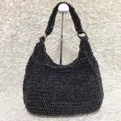 極美品⭐️アンテプリマ ワイヤー サークルロゴ ワンショルダーバッグ ブラック