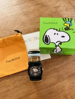 雅様　Time Will Tell レディース時計　ヘザー Tシャツ スヌーピー 雅様 Time Will Tell レディース時計 ヘザー Tシャツ スヌーピー
