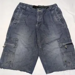 古着　エアウォーク　カット　デニムカーゴハーフパンツ