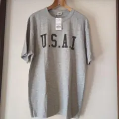 ALPHA INDUSTRIES U.S.A.I. Tシャツ Lサイズ グレー