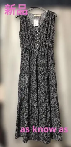 新品 as know as ワンピース アズノウアズ ロングワンピース