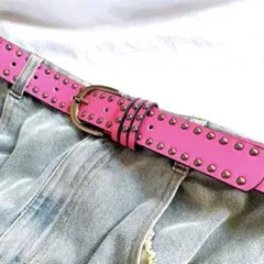 ピンクスタッズベルト スケーター belt bigboy y2k sk8 派手