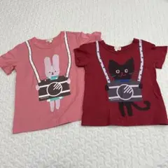 美品♡HusHusH 半袖Tシャツ お揃い 90cm&110cm