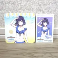 学園アイドルマスター　海の家　秦谷美鈴　イラストカード　コースター　学マス