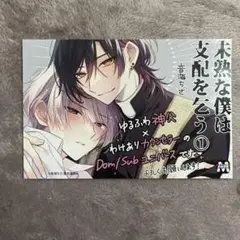 未熟な僕は支配を乞う 1 音海ちさ　アニメイト購入特典 ミニカラーペーパー付き