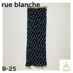 未使用級☆rue blanche　タイトスカート　ロング　花柄　レーヨン100%