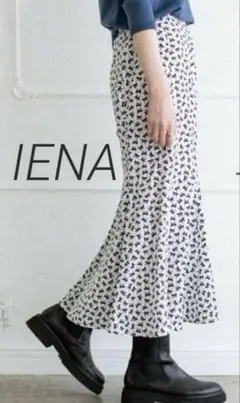 IENA プリントマーメイドスカート